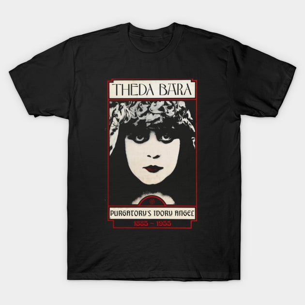 THEDA BARA - Vampire - Purgatory's Ivory Angel T-Shirt by silentandprecodehorror